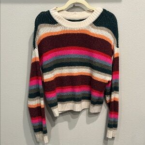 American Eagle Striped Multicolor Women's Sweater